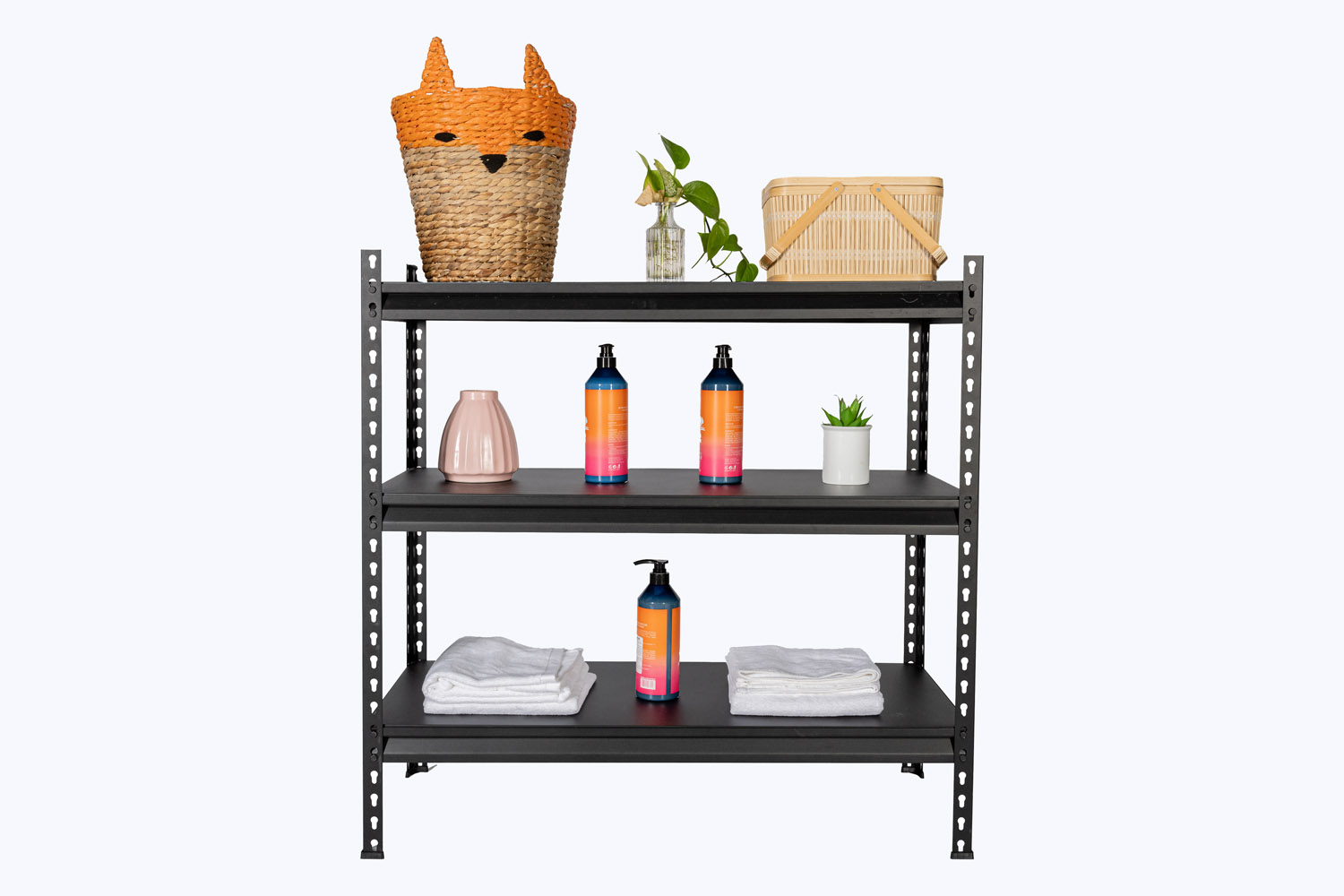 Compact shelving for small spaces and frequently used items