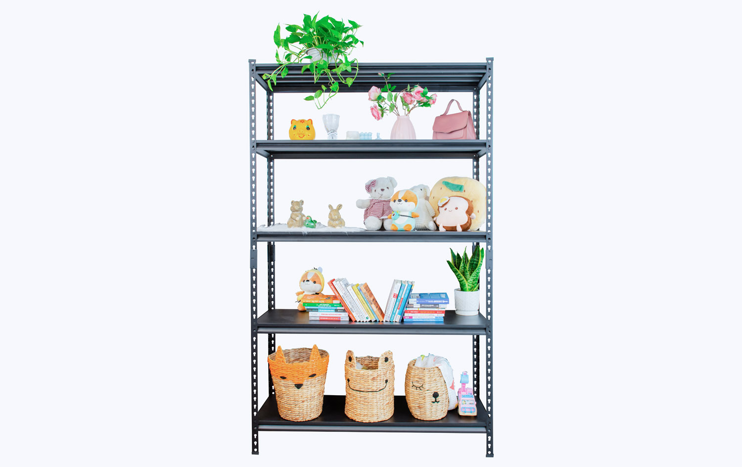 Higher-density shelving for growing storage needs