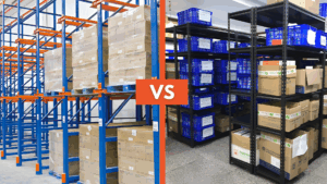 Pallet racking vs Slotted Angle Shelving