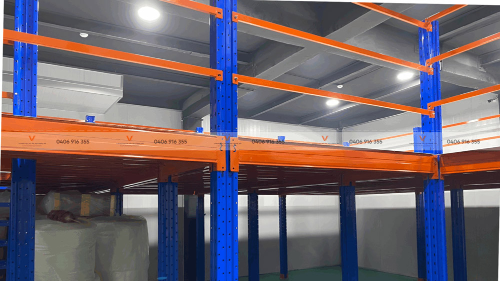 Maximize vertical space with a smart, multi-level mezzanine racking solution