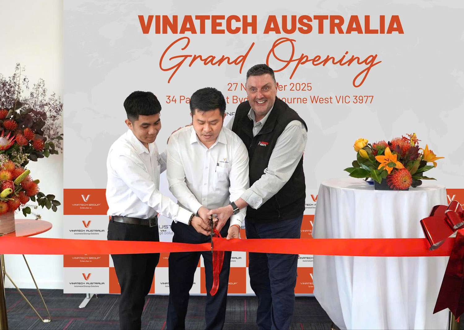 The new branch will also serve as a strategic coordination hub for Vinatech’s expansion across Oceania, while supporting the Group’s plan to develop future manufacturing facilities in the region.