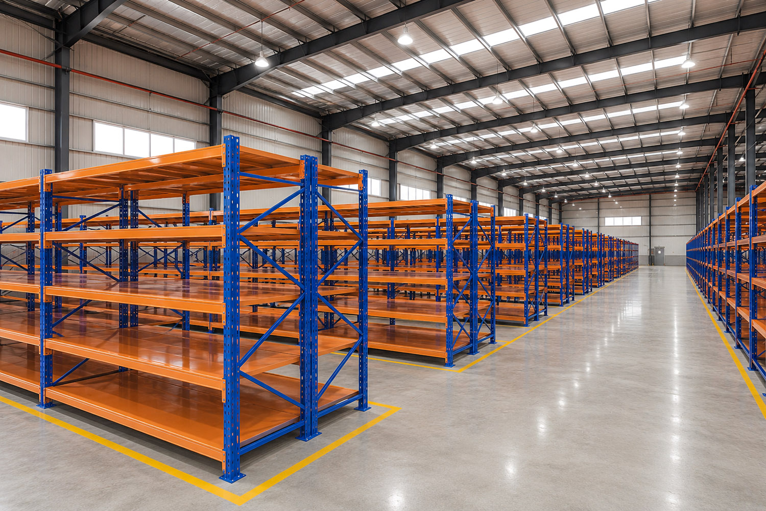 Choose the right shelving system based on your inventory, load capacity, handling method, and operational requirements.
