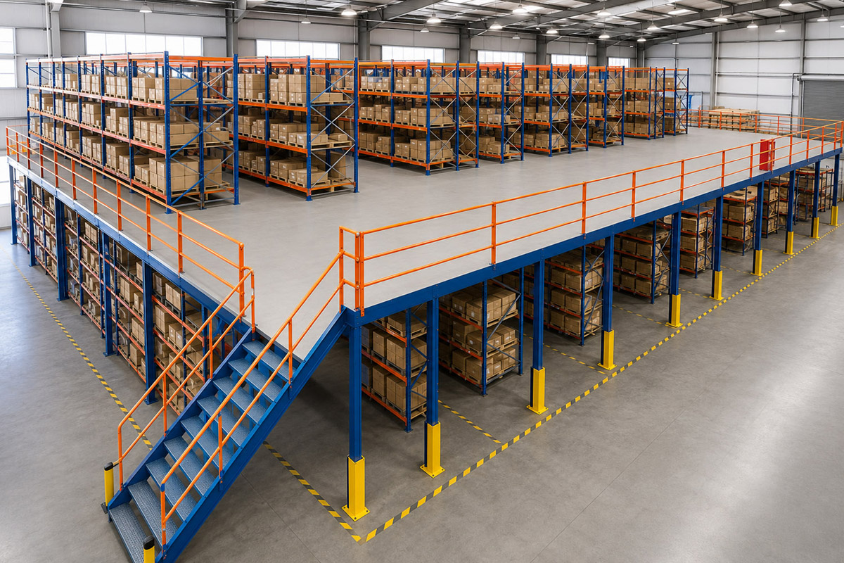 Additional usable floor space created within the existing warehouse