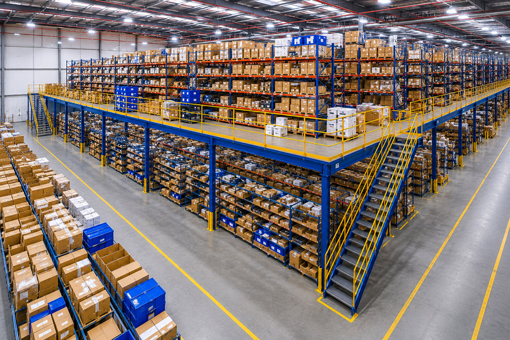 Additional usable floor space created within the existing warehouse