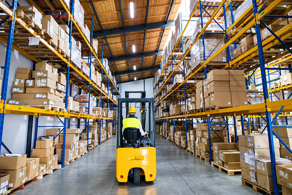 Planning suitable aisle widths for safe and efficient forklift operations